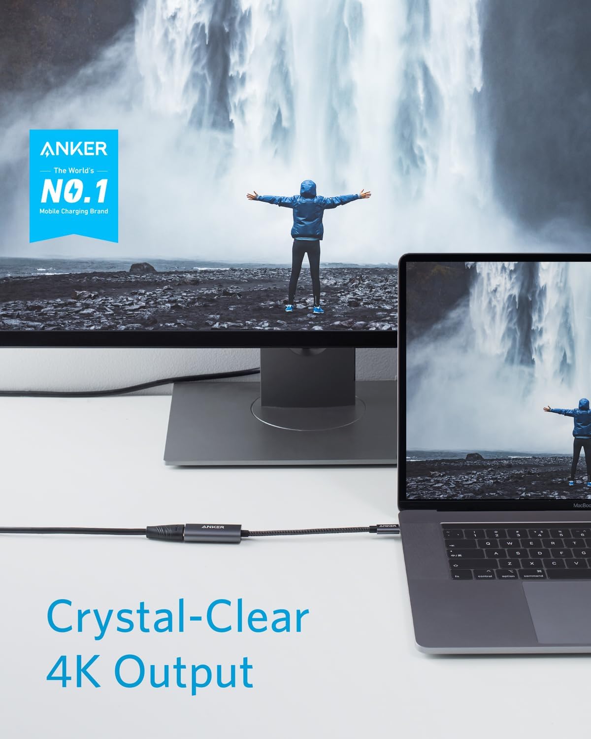 Anker 4K@60Hz USB-C to HDMI Adapter for MacBook Pro iPad Pro Galaxy