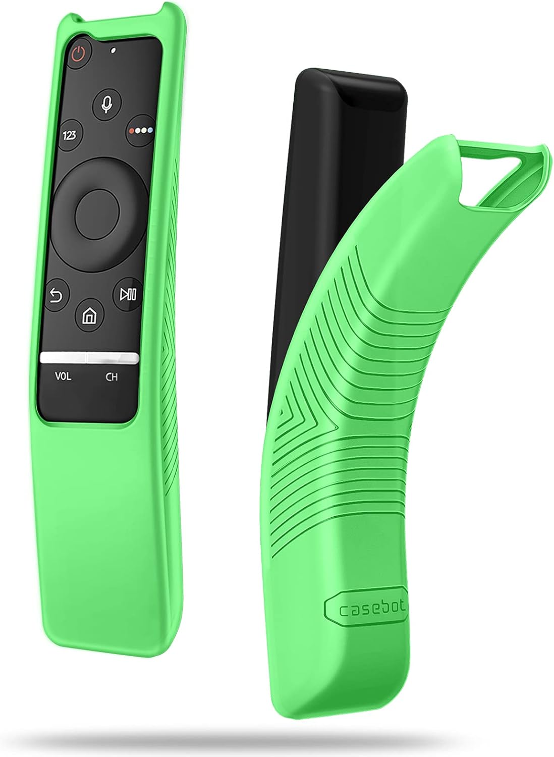 Fintie Glow-in-the-Dark Green Silicone Protective Case for Samsung BN59 Smart TV Remote
