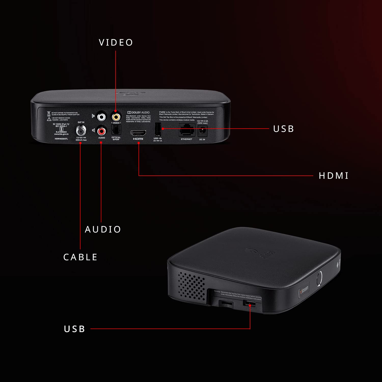 Airtel Xstream Android TV Box with 1 Month Ultimate Gujarati Hindi SD Pack and Free Installation - Image 5