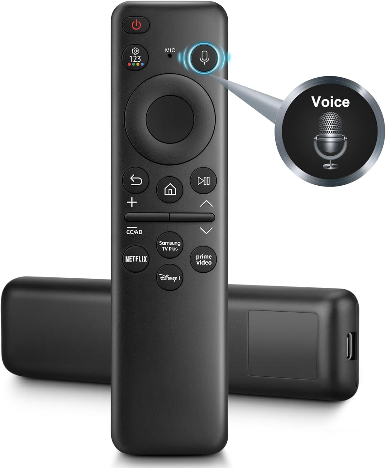 Solar Rechargeable Voice Remote for Samsung Smart TVs - Model BN59-01432A