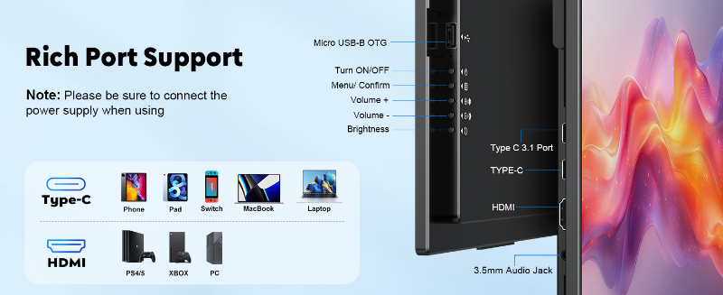 Portable Gaming Monitor