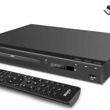MEGATEK Region-Free HDMI DVD Player for TV, Plays All Region DVDs, Compact Metal Housing, USB, Includes Cables