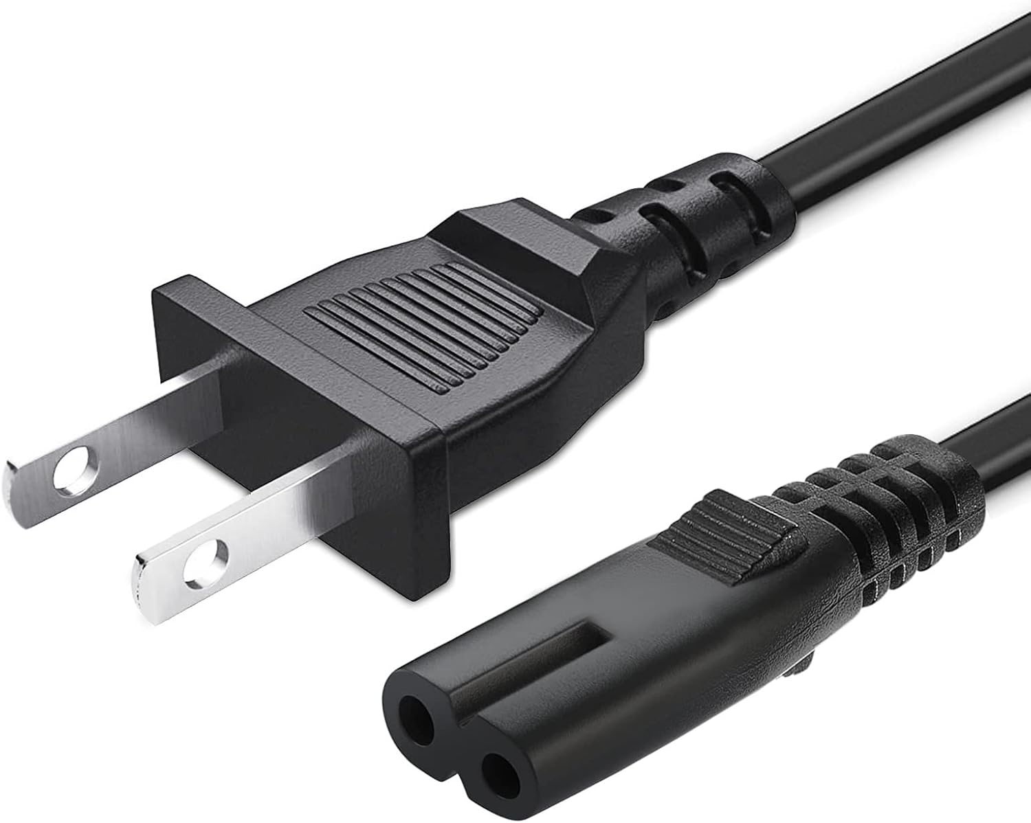 2 Prong AC Power Cable Cord Replacement for TCL Roku Smart LED TVs 24-85 Inch