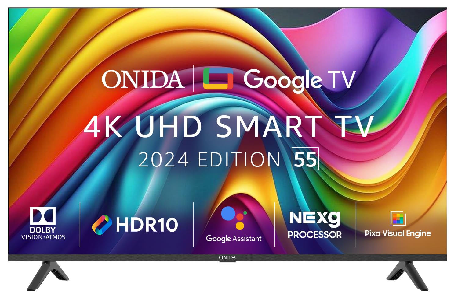 ONIDA 55 inch 4K Ultra HD Smart Google TV Black 55UIG New Condition