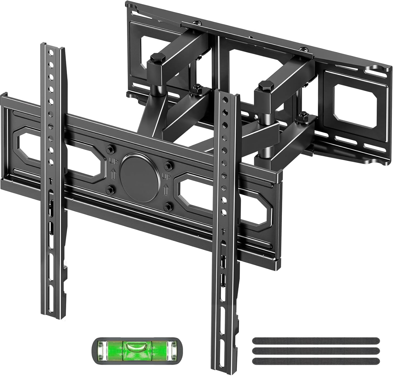 EconoMe Full Motion Swivel Tilt TV Wall Mount for 32-65 Inch TVs, Dual Arm Articulating, 99lbs Capacity
