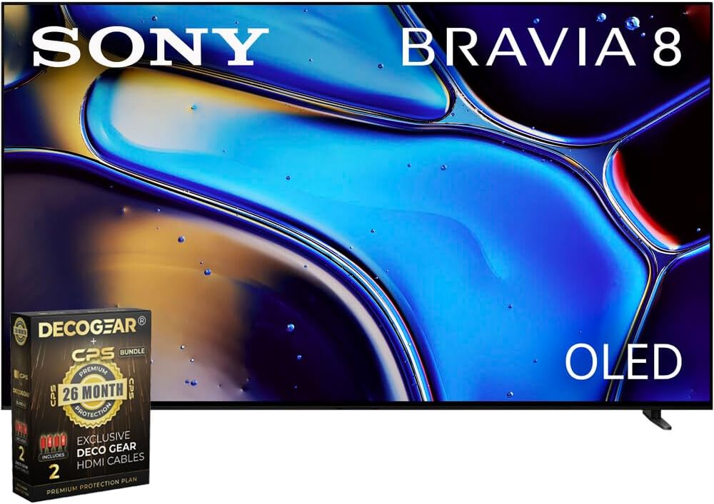 Sony BRAVIA 8 77 Inch 4K HDR Smart OLED TV 2024 Model with 2 Year Protection