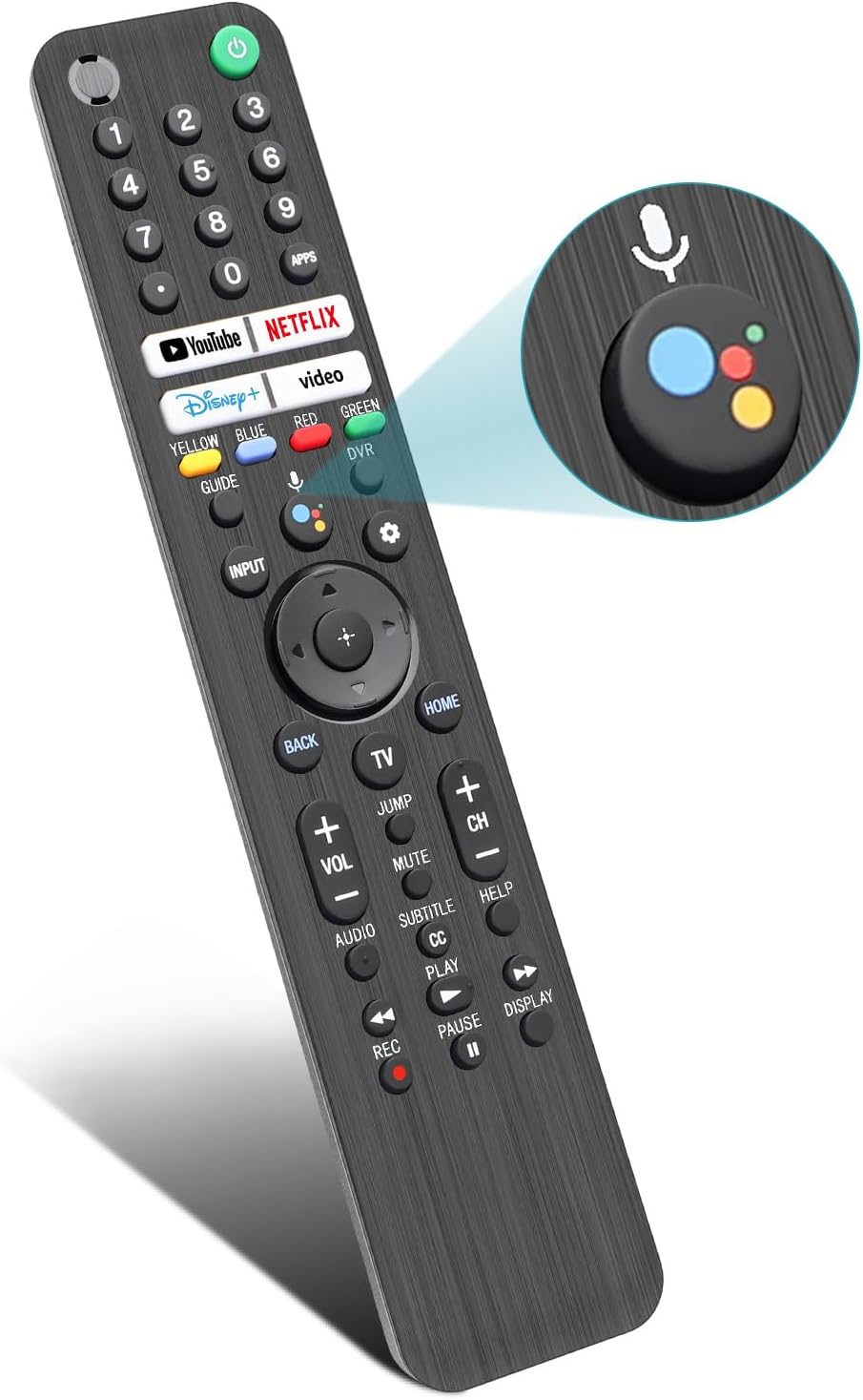 Sony Bravia Smart TV Remote Control Replacement with Voice Control, 1-Year Warranty