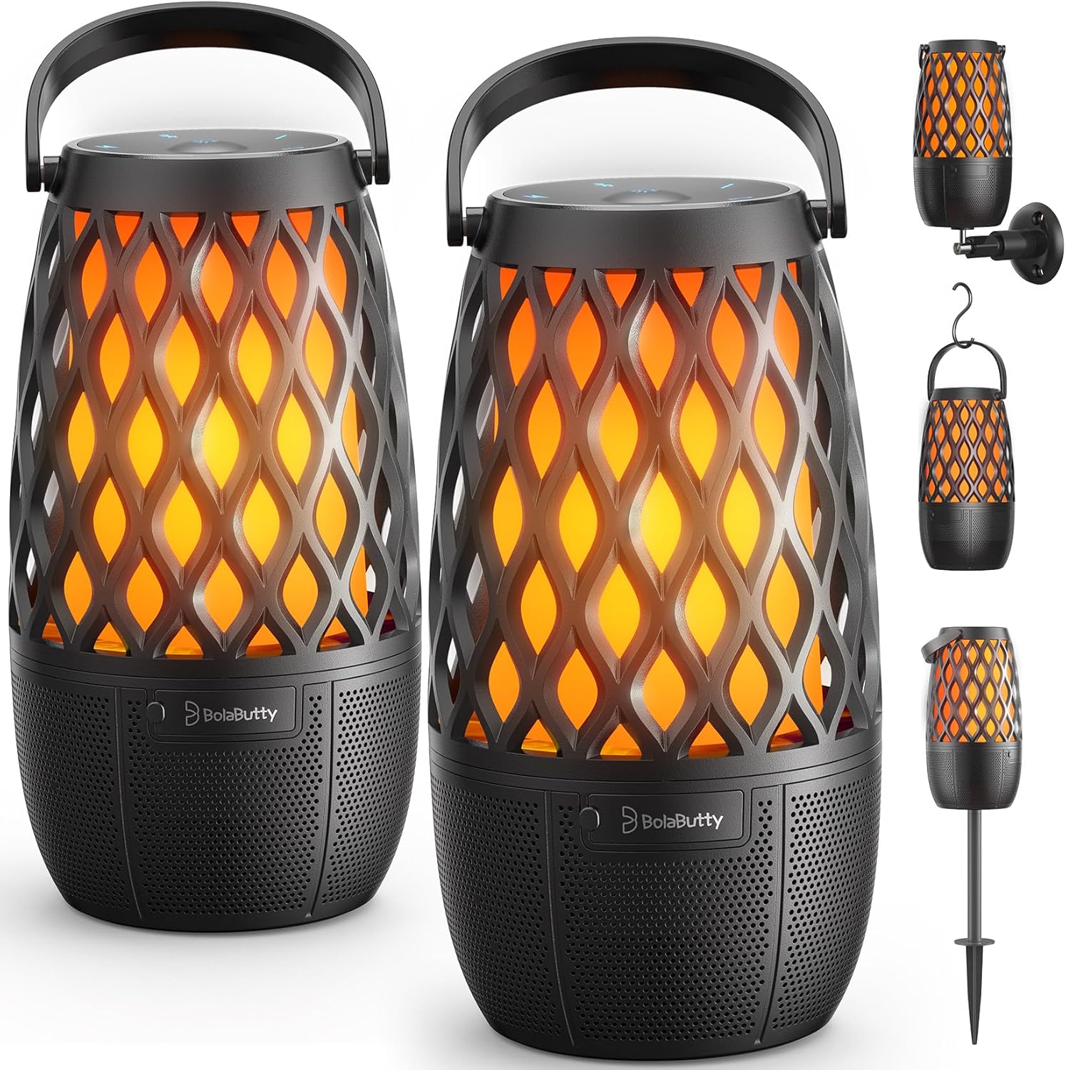 Outdoor Bluetooth Speaker Gift for Men HD Stereo Sound with Multi-Sync Lights IPX5 Waterproof Large Capacity