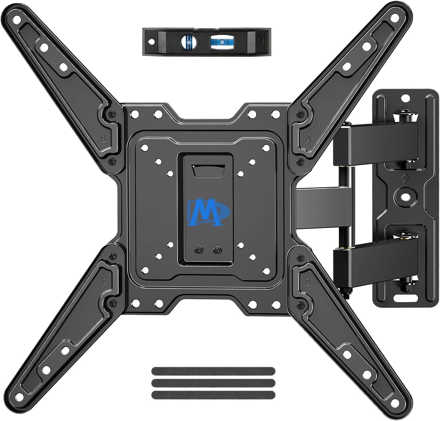 Mounting Dream Full Motion TV Wall Mount for 26-55 Inch TVs, 77lbs Capacity, Swivel Tilt Bracket