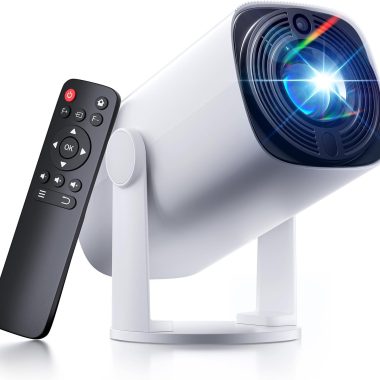 SOOMFON Portable Mini Projector Bluetooth 5.1 Auto Keystone 1080P Support for iOS Android TV Stick