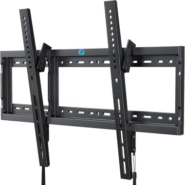 Pipishell Low Profile Tilt TV Wall Mount for 37-75 Inch TVs, 132lbs Capacity, Fits 16-24 Inch Studs, Max VESA 600x400