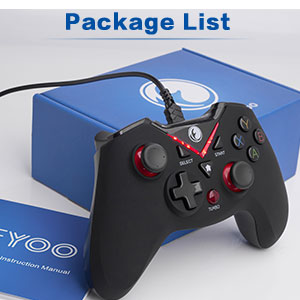 IFYOO V-one Wired PC Game Controller for PC Windows(XP/7/8/10), Android and PS3