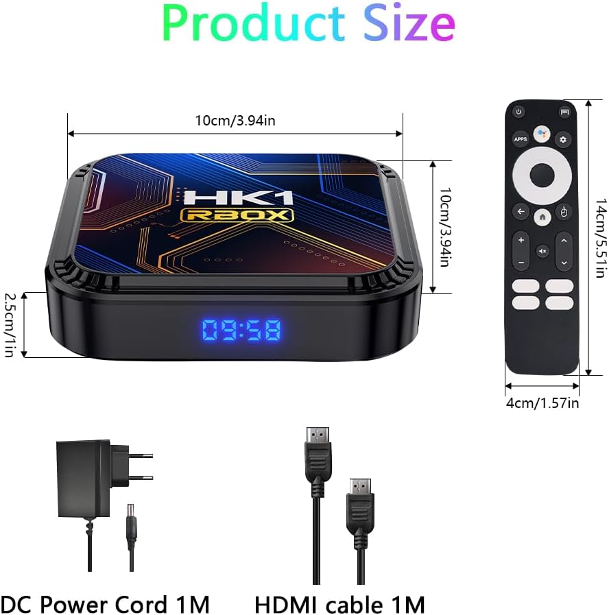 4GB+32GB Android 13.0 TV Box RK3528 8K WiFi 5 HDR10 Bluetooth Voice Remote - Image 8