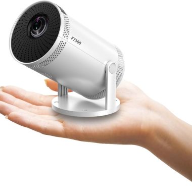 FY300 Portable Mini Projector WiFi HDMI 1080P Support 180° Rotation Wireless Mirroring Outdoor Use 16GB Capacity