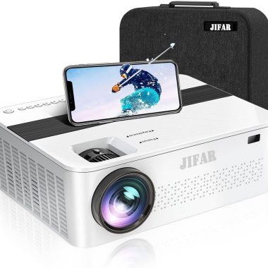 JIFAR 1100ANSI 4K Outdoor Projector 450" Display 5G WiFi Bluetooth Dolby Audio