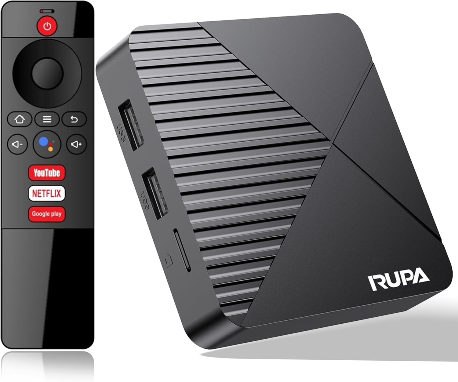 RUPA Android TV Box 13.0 4GB RAM 64GB ROM Dual WiFi 6 8K HDR BT5.0
