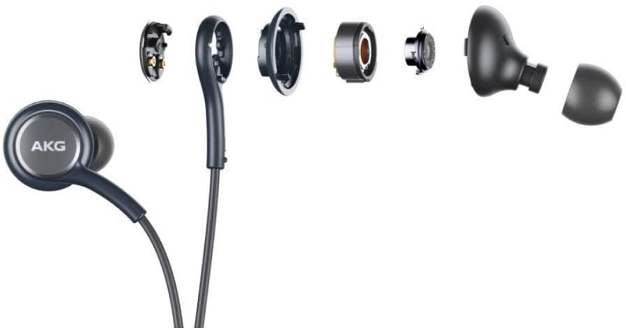 AKG Stereo Earbuds for Samsung Galaxy S10 S10e Plus Gray with Microphone and Volume Control - Image 7