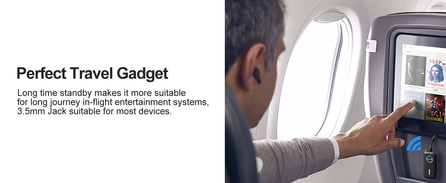 Airplane bluetooth adapter