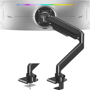 Heavy Duty Single Monitor Desk Mount for 49 Inch Ultrawide Screens up to 44 lbs