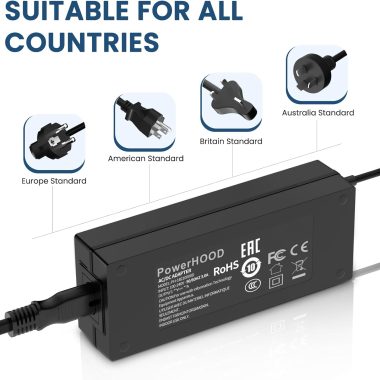 37.5 Inch Curved QHD Monitor AC Adapter Charger Power Supply Cord for LG UltraWide Models