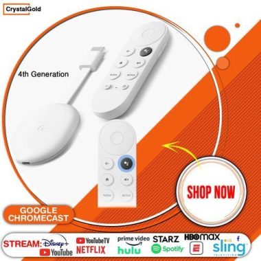 Chromecast 4K Streaming Device With Remote, HDMI Port