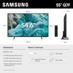 55″ Class 4K QLED Q7F Series Vision AI Smart TV (2025 Model, 55Q7F) Quantum HDR, Object Tracking Sound Lite, Q4 AI Gen1 Processor, 4K upscaling, Gaming Hub 4