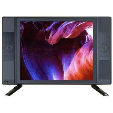 19inchs HD LED TV Solar Flat Screen Television (AC/DC) HDMI/USB/VGA – Black