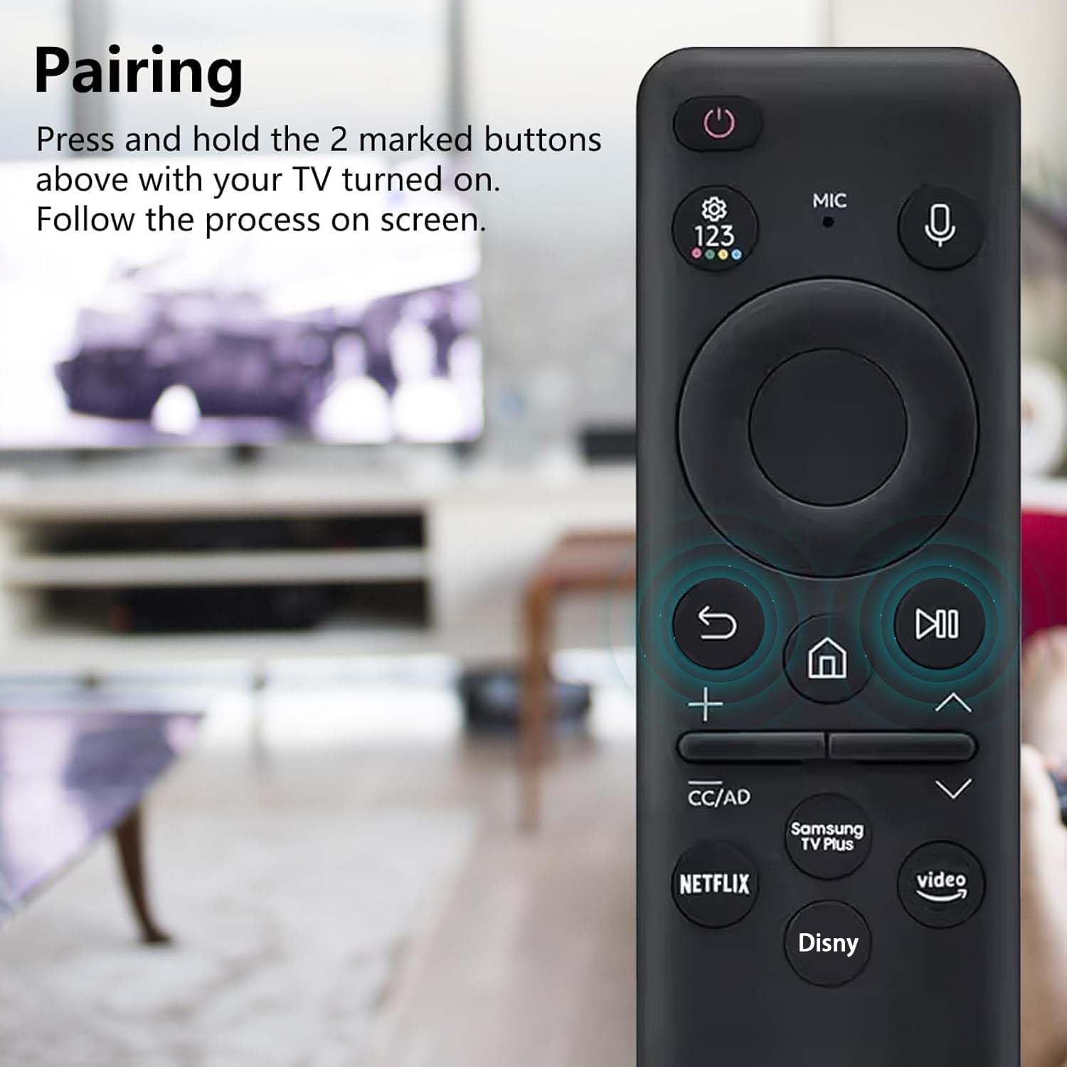 2023 Solar Voice Remote Control BN59-01432A for Samsung Neo QLED 8K HDR Smart TVs - Image 4