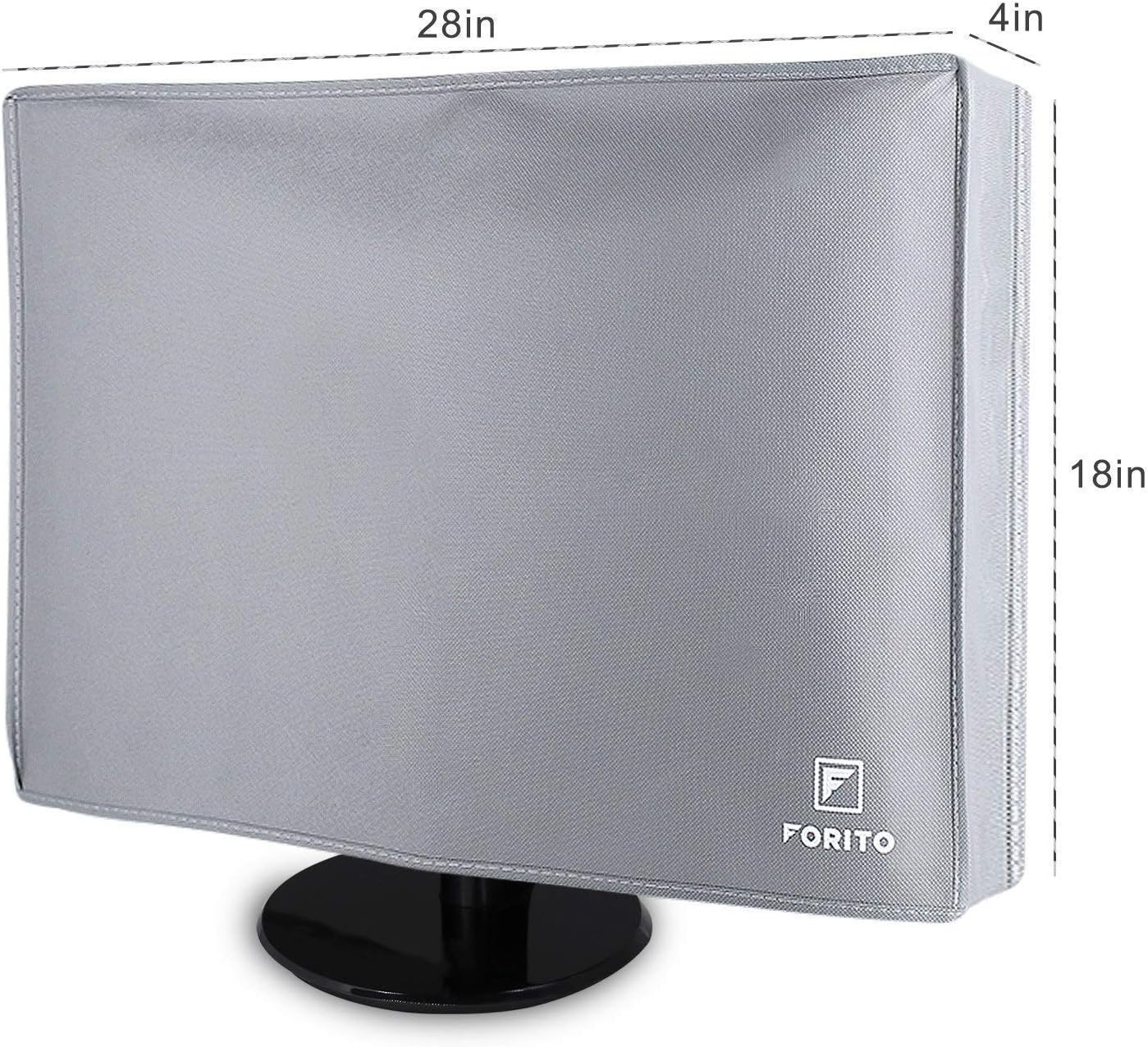 28 Inch Universal Nonwoven Fabric Computer Monitor Dust Cover Gray - Image 2