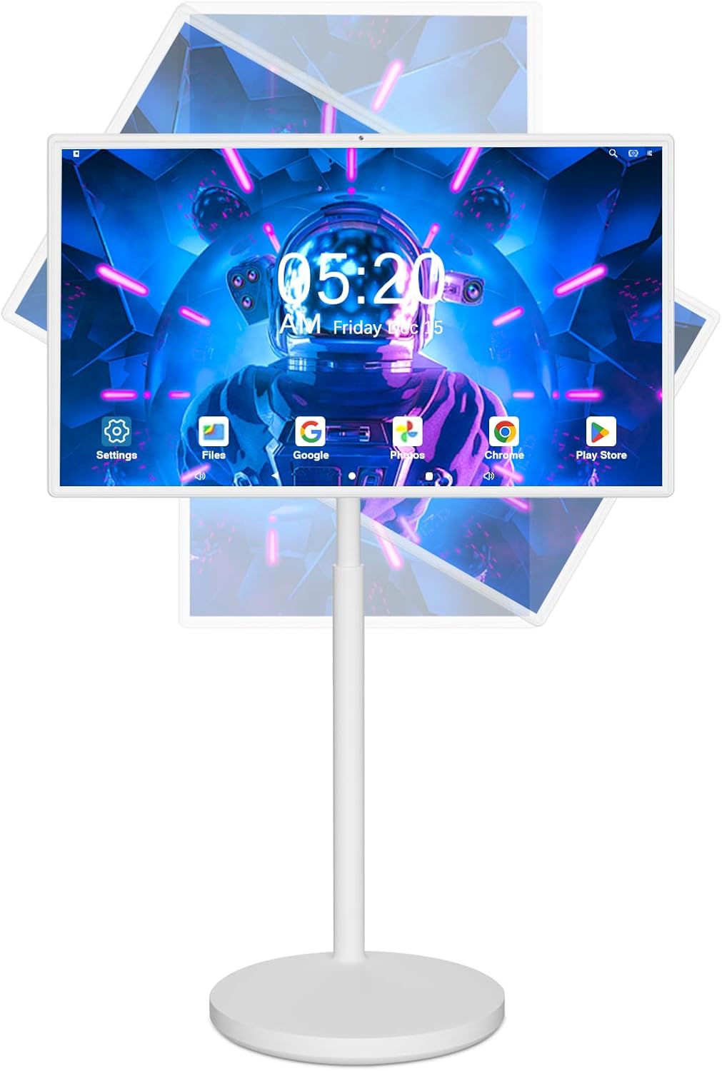 32-Inch Portable Smart TV On Wheels 1080P HD Oncell Touch Screen 8GB RAM 128GB Storage Android OS