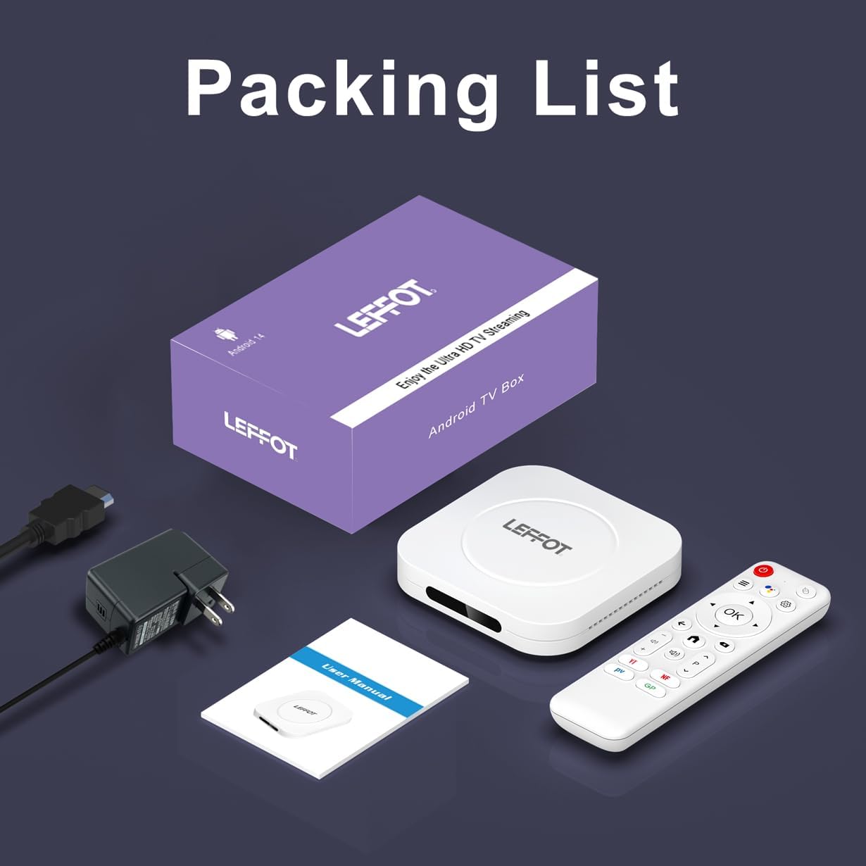 LEFFOT M1 Plus Android 14 4K Ultra HD TV Box 128GB ROM with Voice Remote - Image 8