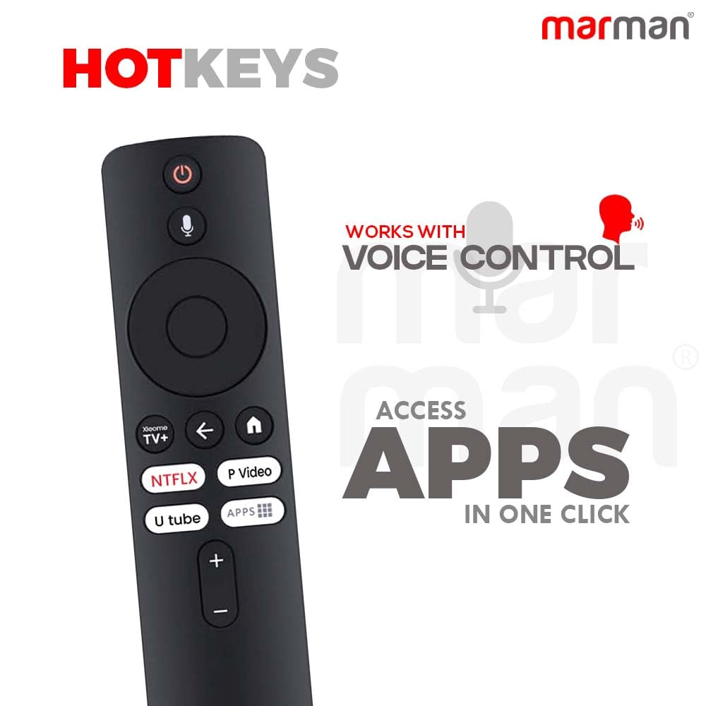 Marman Bluetooth Voice Command Remote Control for Xiaomi Mi TV 4K UHD HD LED Smart Android Redmi Television - Image 6