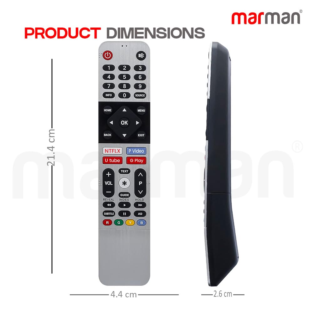 marman Replacement Remote for Kodak Smart TV XC9000 TB5000 Series 4K LED OLED Non-Voice Hotkey Model - Image 5