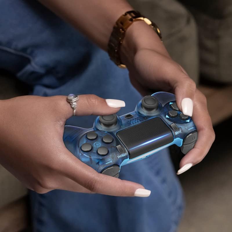 Yellow Wireless PS4 Game Controller Replacement for Playstation 4 Pro Slim PC Dual Vibration Motion Control - Image 8