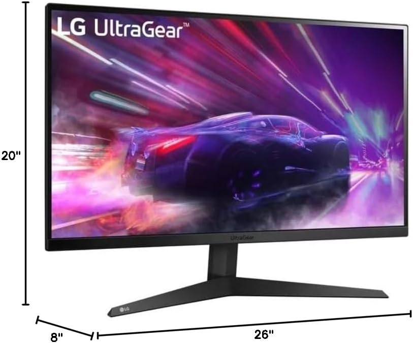 LG 27 Inch FHD Gaming Monitor 165Hz 1ms AMD FreeSync Premium Black Stabilizer 3-Side Borderless 5ave HDMI Black - Image 2