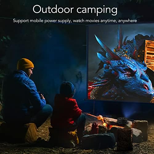 Luqeeg Mini Portable LCD Projector Black 500 Lumens for iOS Phone Tablet with Remote - Image 4