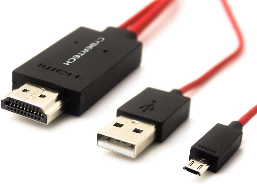 CYBERTECH 2-Meter MHL Micro USB to HDMI Adapter Cable for Samsung Galaxy Tab 3 8.0 10.1 - Image 3