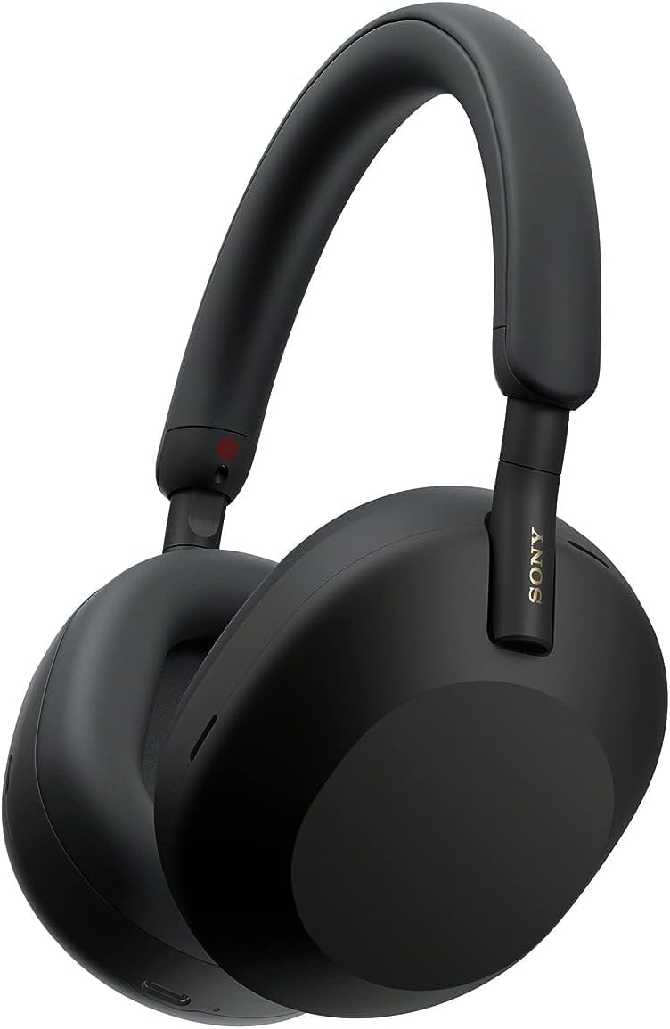 Sony WH-1000XM5 Black Wireless Noise Canceling Over-Ear Headphones with 3 Year Protection - Image 2