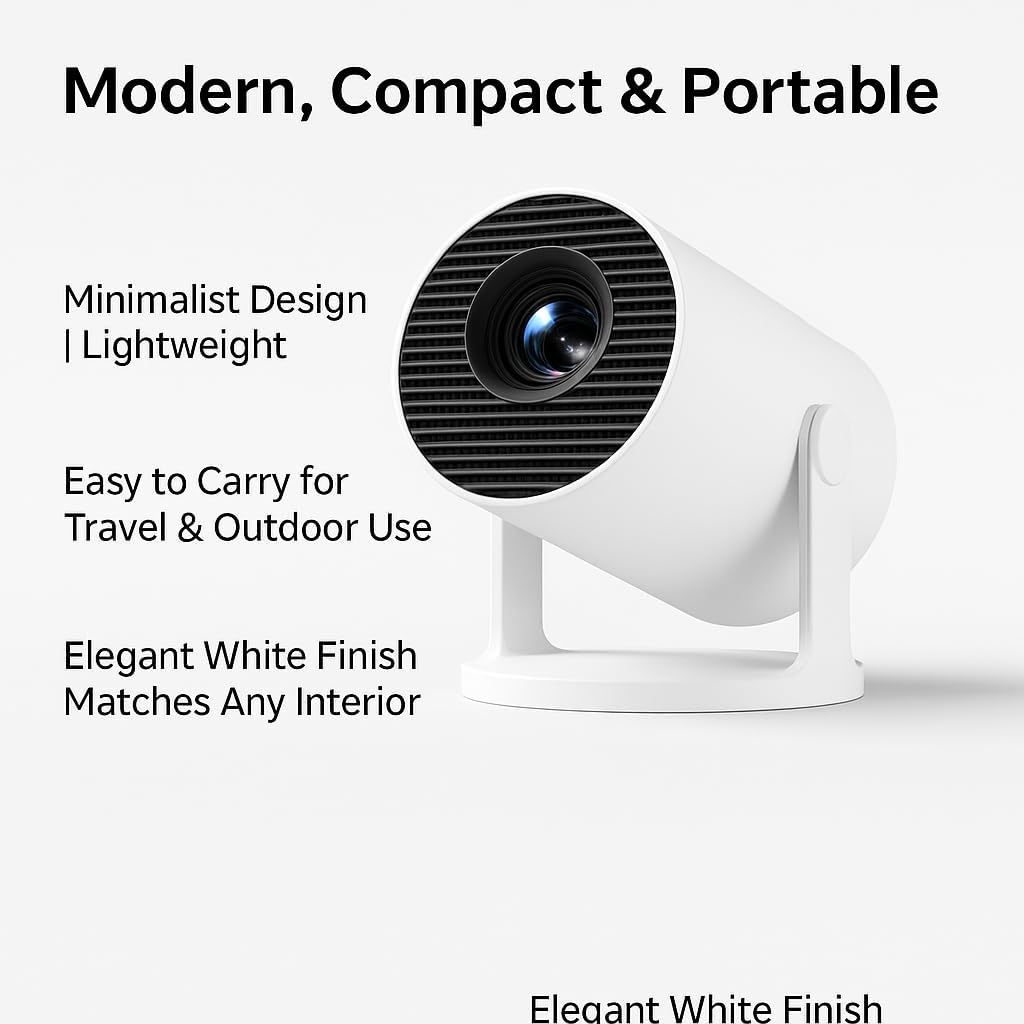 Portable WiFi 6 Bluetooth 5.4 Mini Projector 4K 1080P Supported 40-200" Display 180° Rotation - Image 7
