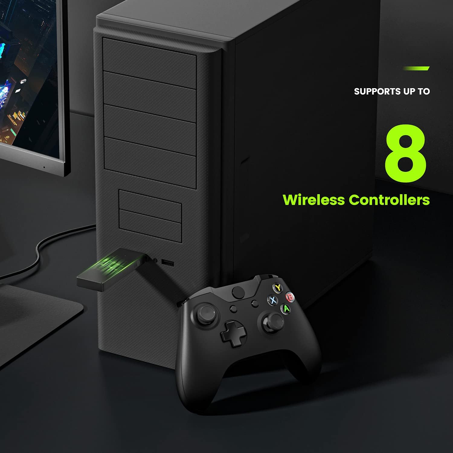 Xbox One Wireless Controller Adapter for Windows 10 8.1 8 7 PC Certified - Image 5