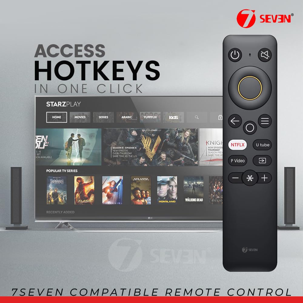 7SEVEN® Replacement Remote for Realme Smart TVs Android LED OLED QLED 4K TVs No Voice Command Streaming Hotkeys - Image 6