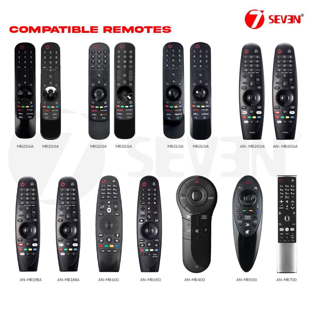 7SEVEN® Universal Smart TV Remote for LG QLED 4K UHD Android Google Televisions Non-Voice Command - Image 2