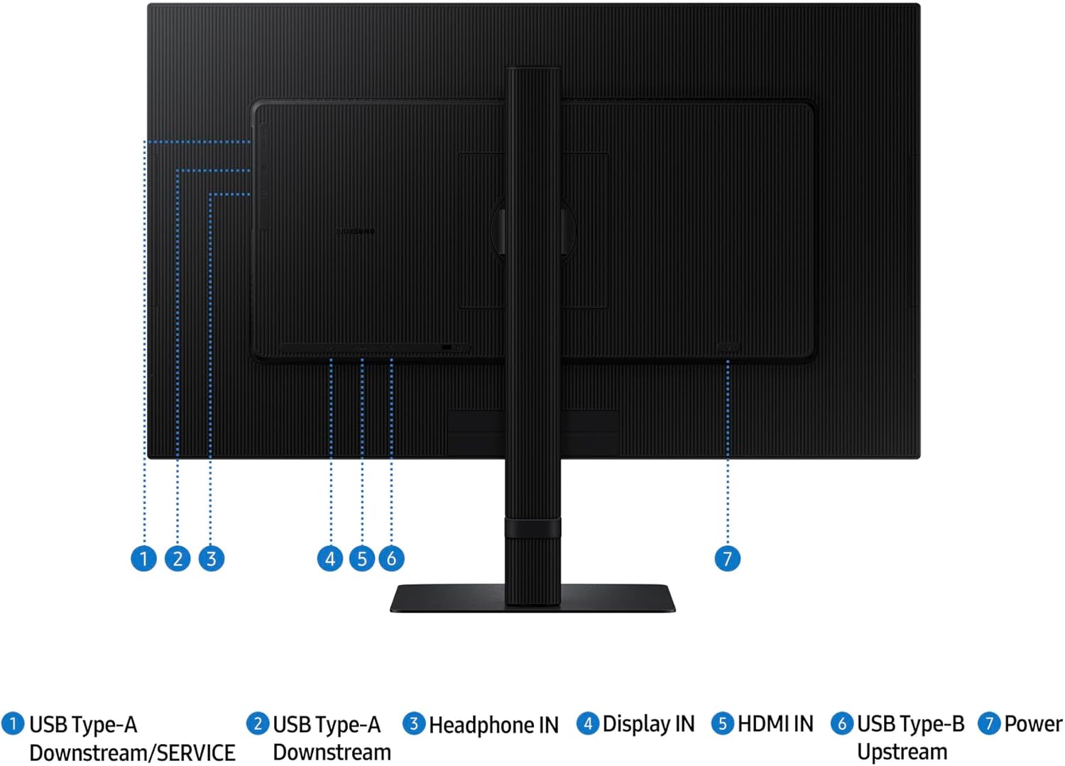 Samsung 27-inch ViewFinity S8 UHD 4K HDR10 Monitor with Ergonomic Stand - Image 6