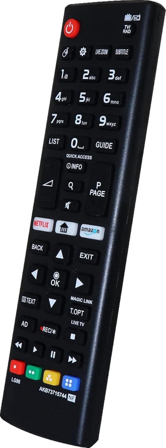 Black LG Smart TV Remote Control AKB73715744 Compatible for LED Plasma with Prime Netflix Keys - Image 5