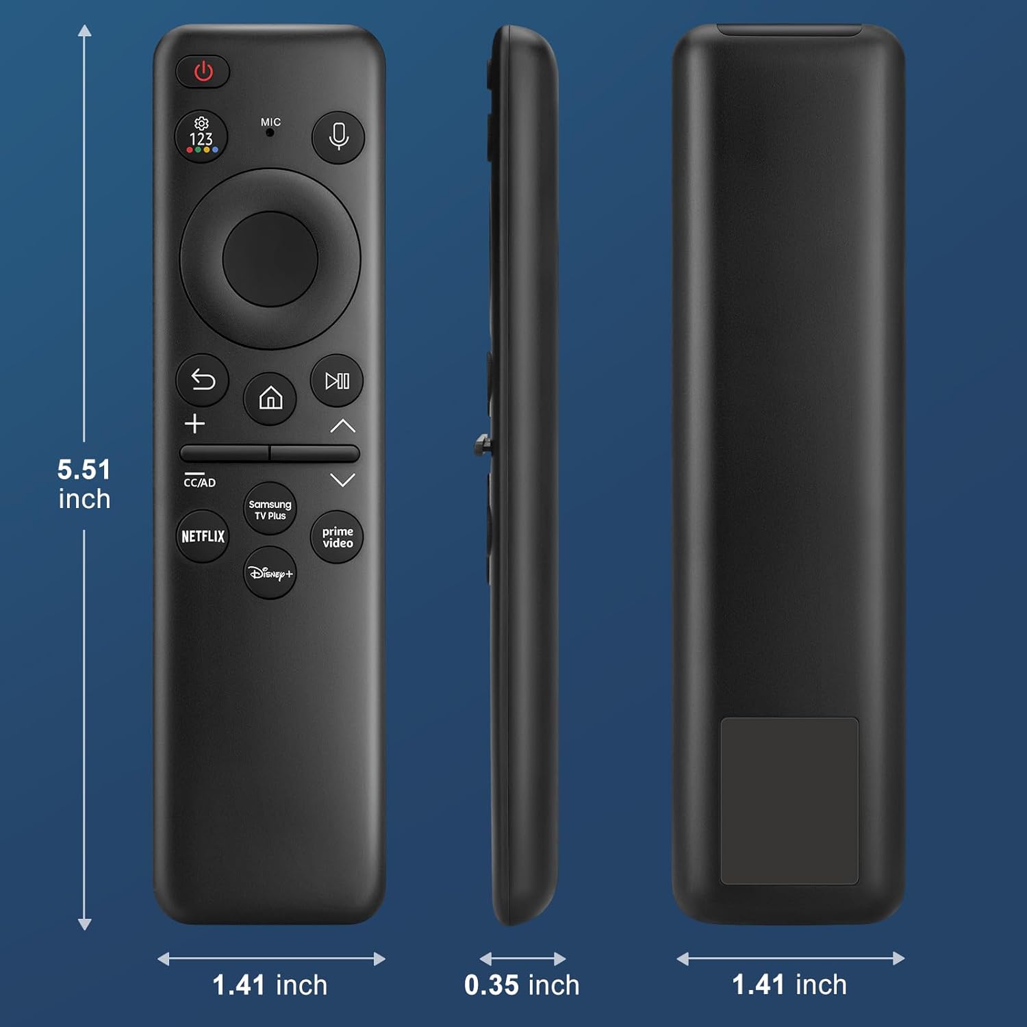Solar Rechargeable Voice Remote for Samsung Smart TVs - Model BN59-01432A - Image 9