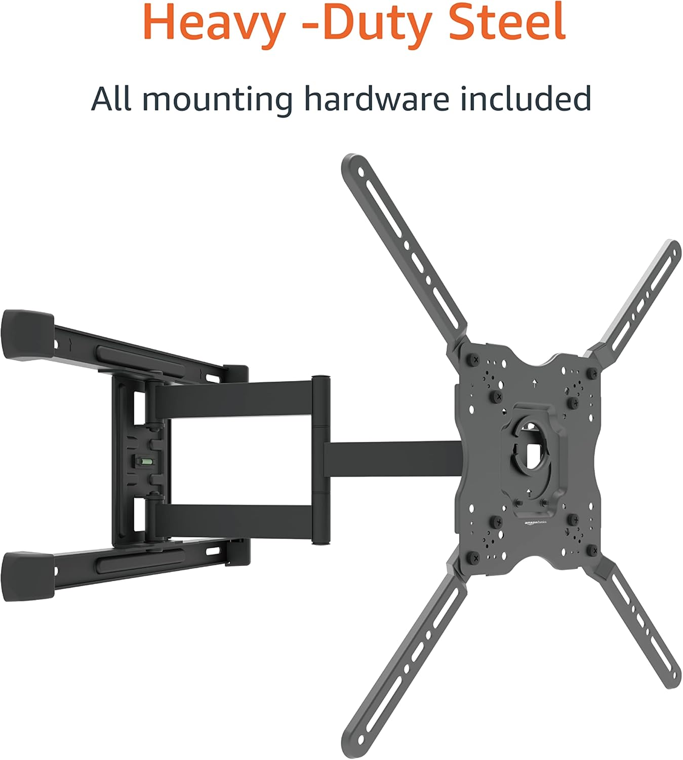 Amazon Basics Full Motion 32-86 Inch TV Wall Mount Black with Post-Leveling - Image 3