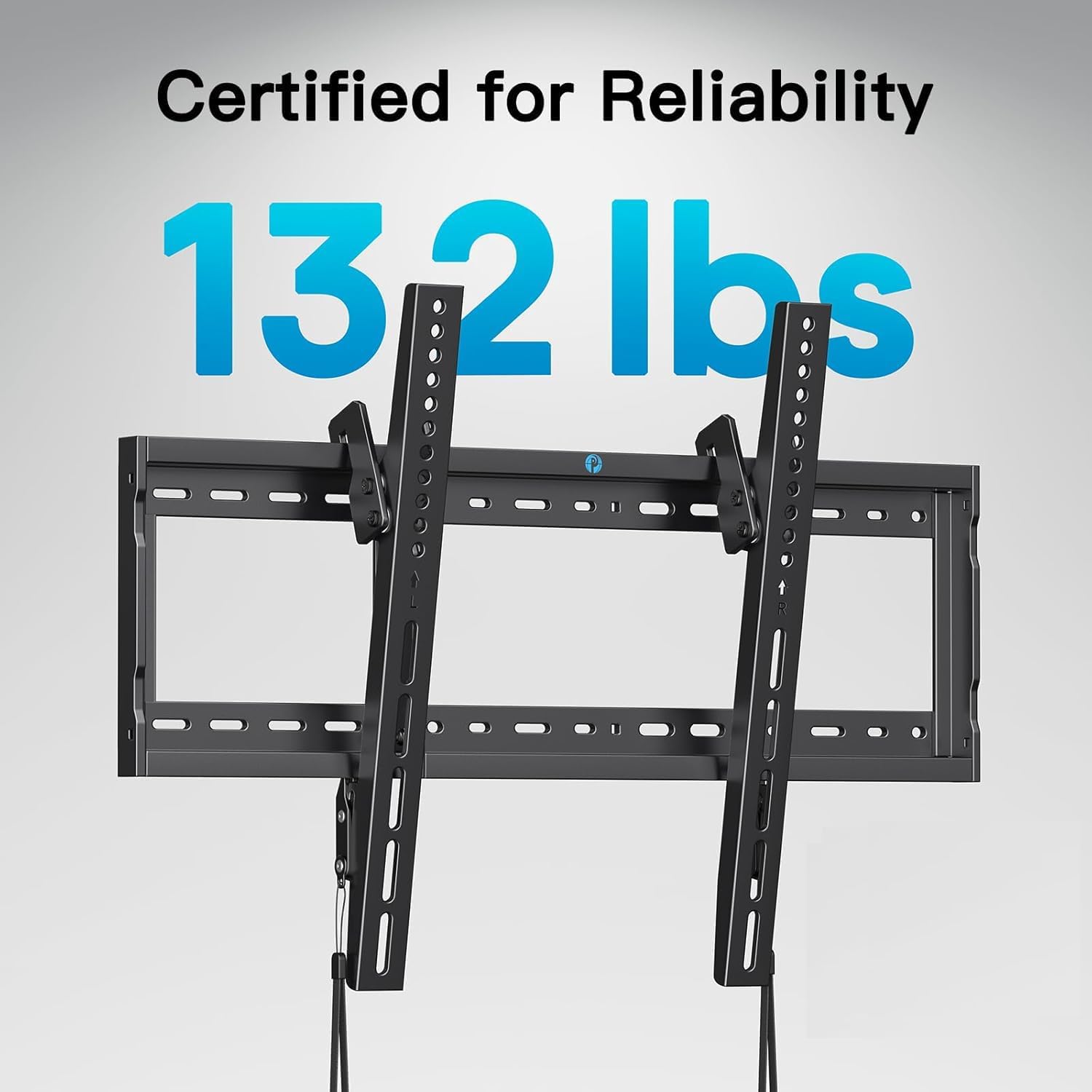 Pipishell Low Profile Tilt TV Wall Mount for 37-75 Inch TVs, 132lbs Capacity, Fits 16-24 Inch Studs, Max VESA 600x400 - Image 2