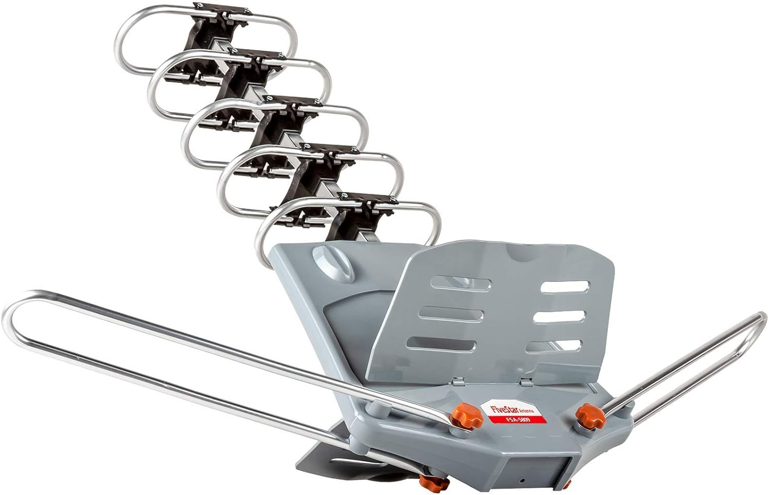 Five Star 150 Mile Outdoor Amplified HDTV Antenna 360 Degree Motorized Rotation for 2 TVs - 40 FT Cable - Image 6