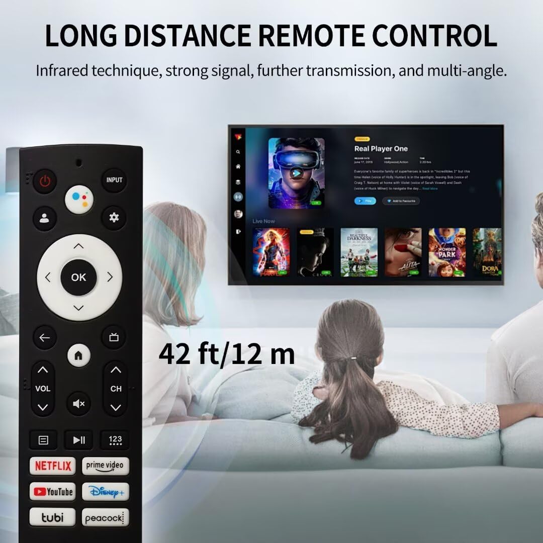 RIVIERA Hisense 4K UHD QLED Smart TV Voice Remote with Alexa, Netflix, Prime Video, YouTube, Disney+ Hot Keys - 2 Pack - Image 6