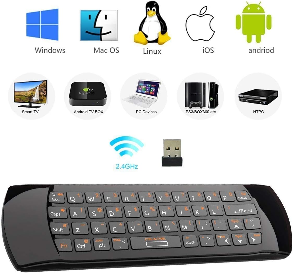 Rii Mini i25 Rechargeable 3-in-1 Wireless Fly Mouse Keyboard Remote for PC Android TV Boxes - Image 2